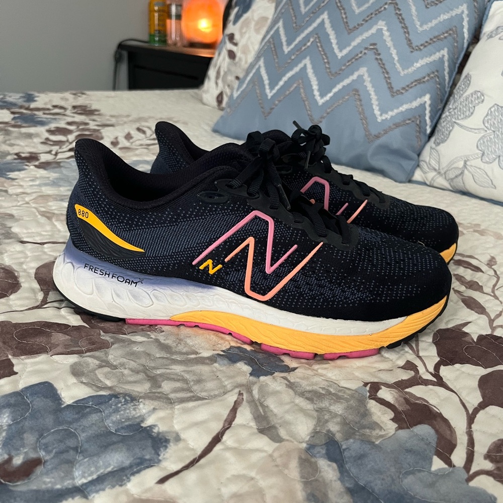 Black and Yellow Running Shoes